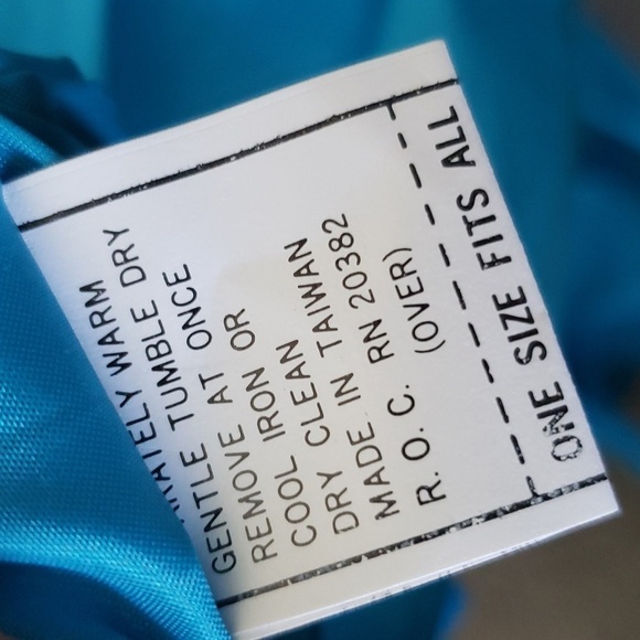 Vintage aquasheen pleated rainhood blue 100% nylon - Picture 4 of 6